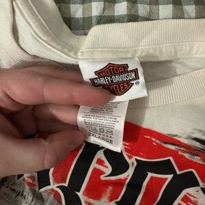 Harley-Davidson Cream and Red Tee